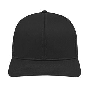 000379 Cap America Poly/Cotton Trucker Mesh Back Cap