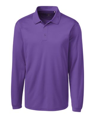 Clique Ice Pique Mens Long Sleeve Tech Polo
