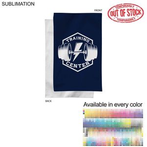 Gym, Workout, Fitness towel in Plush and Soft Velour Terry Cotton Blend, 12x18, Sublimated 1 side.