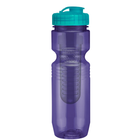 Purple/Translucent Aqua Blue Lid