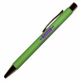 Boom Comfort Rubberized Plunger action aluminum Pen with metal clips, trim and tip (3-5 Days)