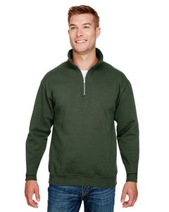 BAYSIDE Unisex USA Made Quarter-Zip Pullover Sweatshirt