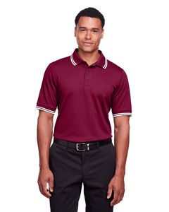 Devon and Jones CrownLux Performance® Men's Plaited Tipped Polo