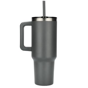 Pinnacle 40 oz Vacuum Insulated Eco-Friendly Travel Tumbler With Straw