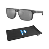 Oakley Holbrook Polarized Unisex Sunglasses, Matte Black, Prizm Black, Size 55