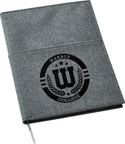 5''x 7'' FSC® Mix Canvas Pocket Refillable Notebook