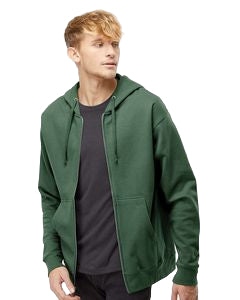 000513 Independent Trading Co. Midweight Full-Zip Hooded Sweatshirt