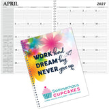 Full Colour Spiral Desk Planner 7x10