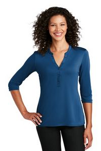 Port Authority® Ladies UV Choice Pique Henley Shirt