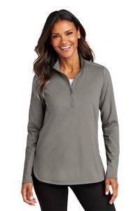 Port Authority® Women's C-FREE Double Knit 1/4-Zip Pullover
