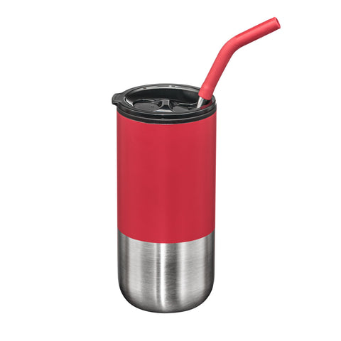 Bondi Double Wall Tumbler w/ Straw -18oz