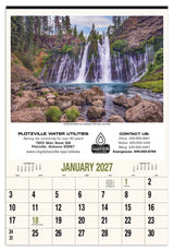HotLine® Products Scenic America® Executive-White Ad Calendar