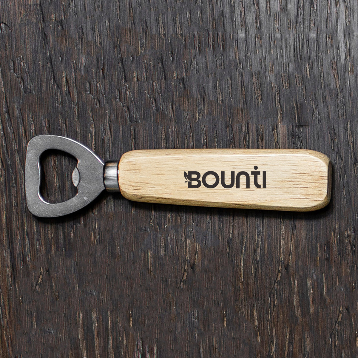 Wood Bottle Opener with Thick Grip Handle: Thick Wood Handle