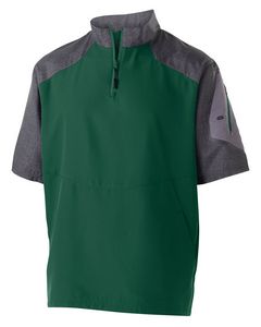 Holloway Unisex Ultra-Lightweight Aero-Tec™ Raider Short-Sleeve Warm-Up Pullover