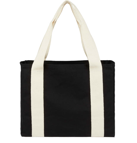 Black Cotton Tote w/ Cotton Handles