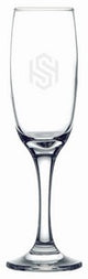 Imperial 7oz stemmed glass champagne flute - Etched