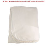 Sherpa Faux Wool Lined Micro Mink Throw, 50x60, with Lasered logo patch, NO SETUP CHARGE
