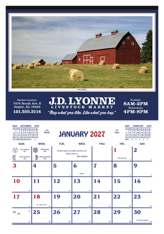 Skinner & Kennedy® Farm Calendar