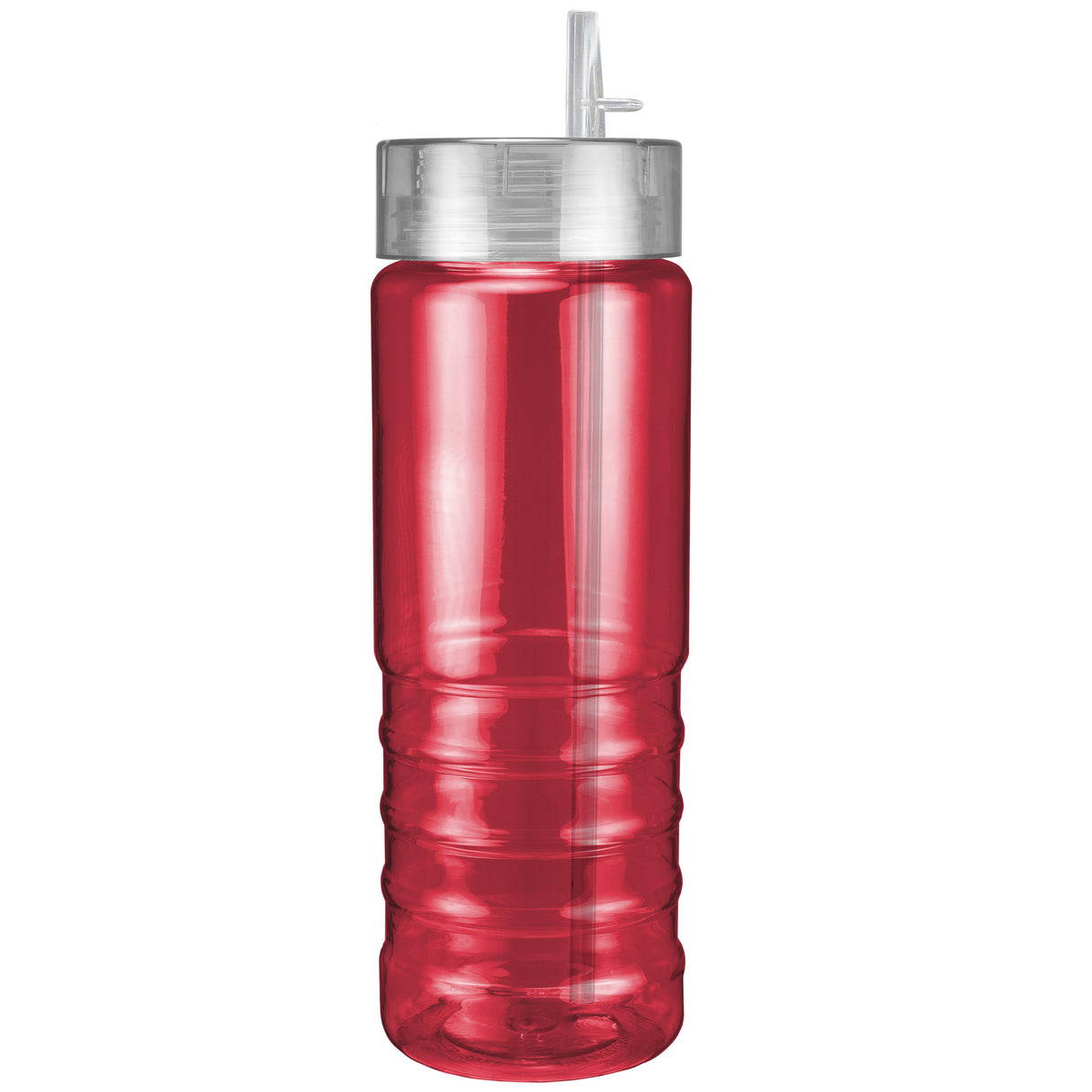 Translucent Red/Clear Lid