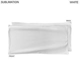 24 Hr Express Ship - Absorbent Microfiber Dri-Lite Terry White Pool Towel 20x40, Sublimated