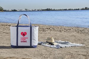 000383 Baltic 24oz Cotton Canvas Tall Zippered Boat Tote