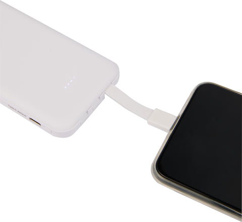 UL Listed 5,000 mAh Power Bank with Multi-Cables