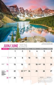 Galleria Wall Calendar 2026 Scenes of Canada (Eng/Fr)