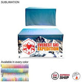 24 Hr Express Ship - Sublimated Table Cloth for 4' table, Drape style, 4 sided, Closed Back