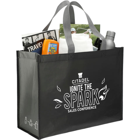 rPET Laminated Matte Shopper Tote