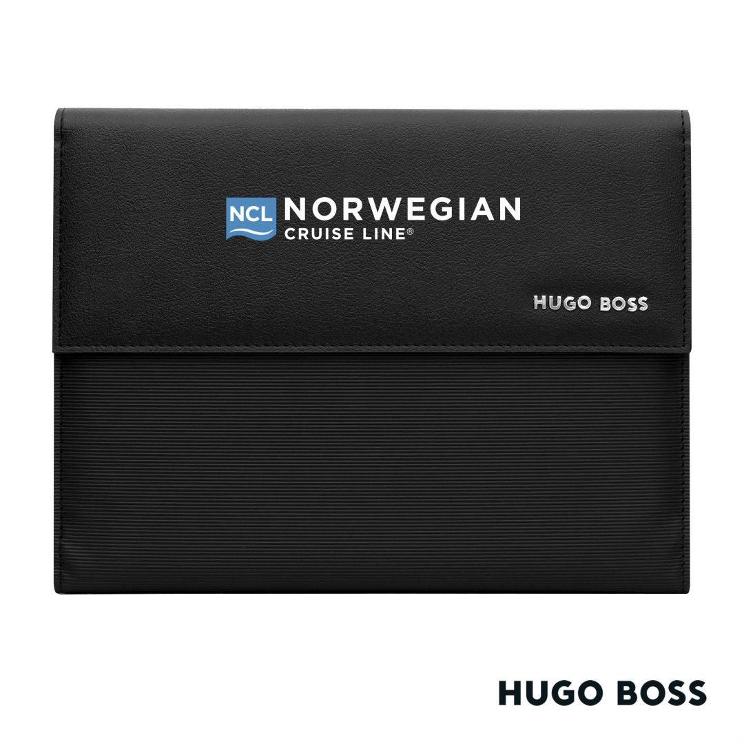 Hugo Boss Pinstripe A5 Folder