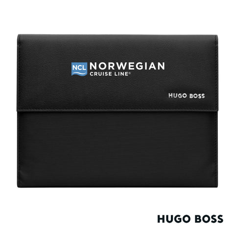 Hugo Boss Pinstripe A5 Folder