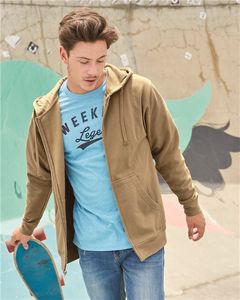 000513 Independent Trading Co. Midweight Full-Zip Hooded Sweatshirt