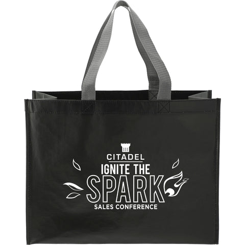 rPET Laminated Matte Shopper Tote