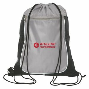 Lonsdale Drawstring Reflective Cinch Backpack
