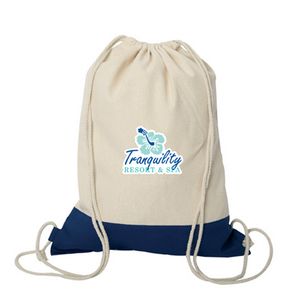 Westport 8 oz. Cotton Drawstring Cinch Backpack