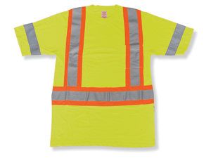 Reflective Poly Lime Green Safety T-Shirt