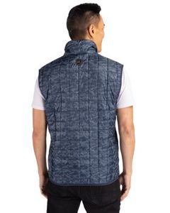 Cutter & Buck Rainier PrimaLoft? Mens Eco Insulated Full Zip Printed Puffer Vest