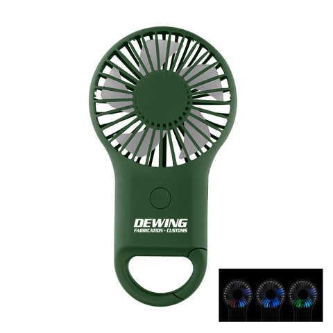 Rechargeable Handheld Fan With Carabiner 2.0