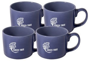 ~ Nina 12oz navy mug Set of 4 in a Raven Gift Box