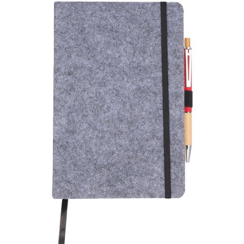 THE GOODS™ Recycled Felt 8'' x 5.5'' Bound Notebook
