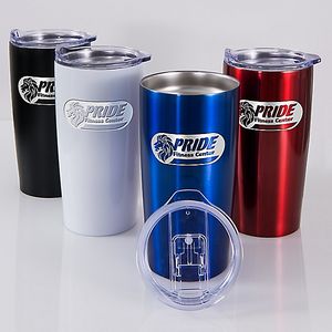 ADVENTURE STAINLESS TRAVEL TUMBLER 20 oz. (screen printed)