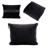 Cuddle Micro Plush Travel Blanket with Attachable Hood & Pillow Case