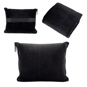 Cuddle Micro Plush Travel Blanket with Attachable Hood & Pillow Case