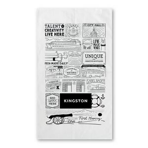 100% Cotton White Tea Towel 17X30