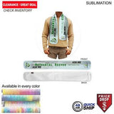 48 Hr Quick Ship - Ultra Soft and Smooth Microfleece Scarf, 6x50, Sublimated Edge to Edge 1 side