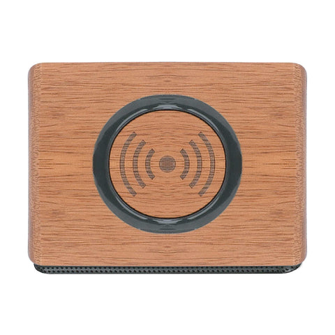 Wood Bluetooth Speaker with Wireless Charging Pad