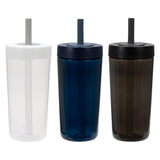 Havana 22 oz Recycled Polypropylene Tumbler with Silicone Straw