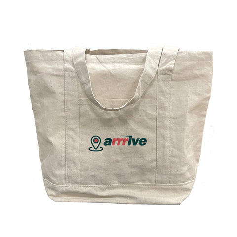Two-Tone 10 oz Cotton Canvas Tote Bag
