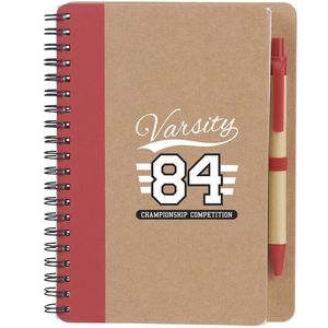5'' x 7'' FSC® Mix Eco-Friendly Spiral Notebook with Pen