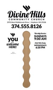 Little White Church - Pictorial Fan